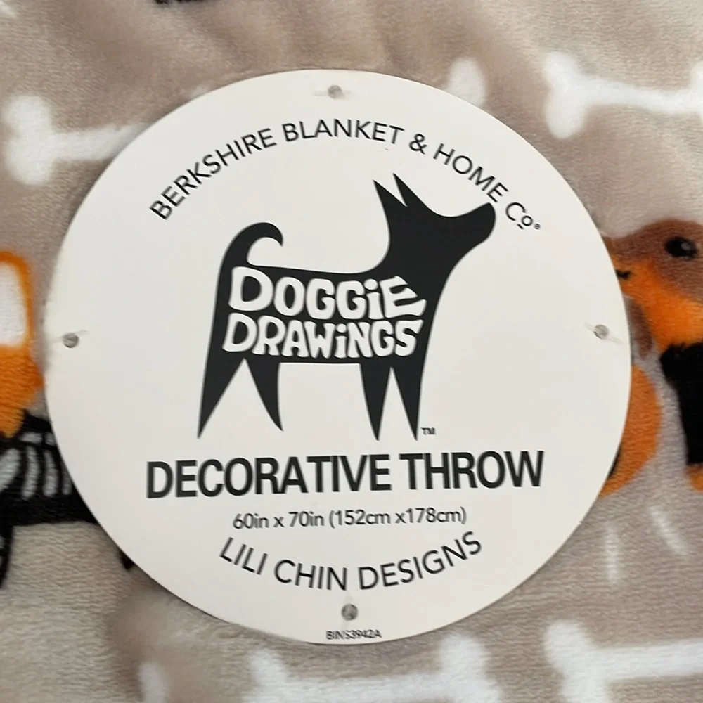 Dachshund and Corgi Halloween Throw Blanket